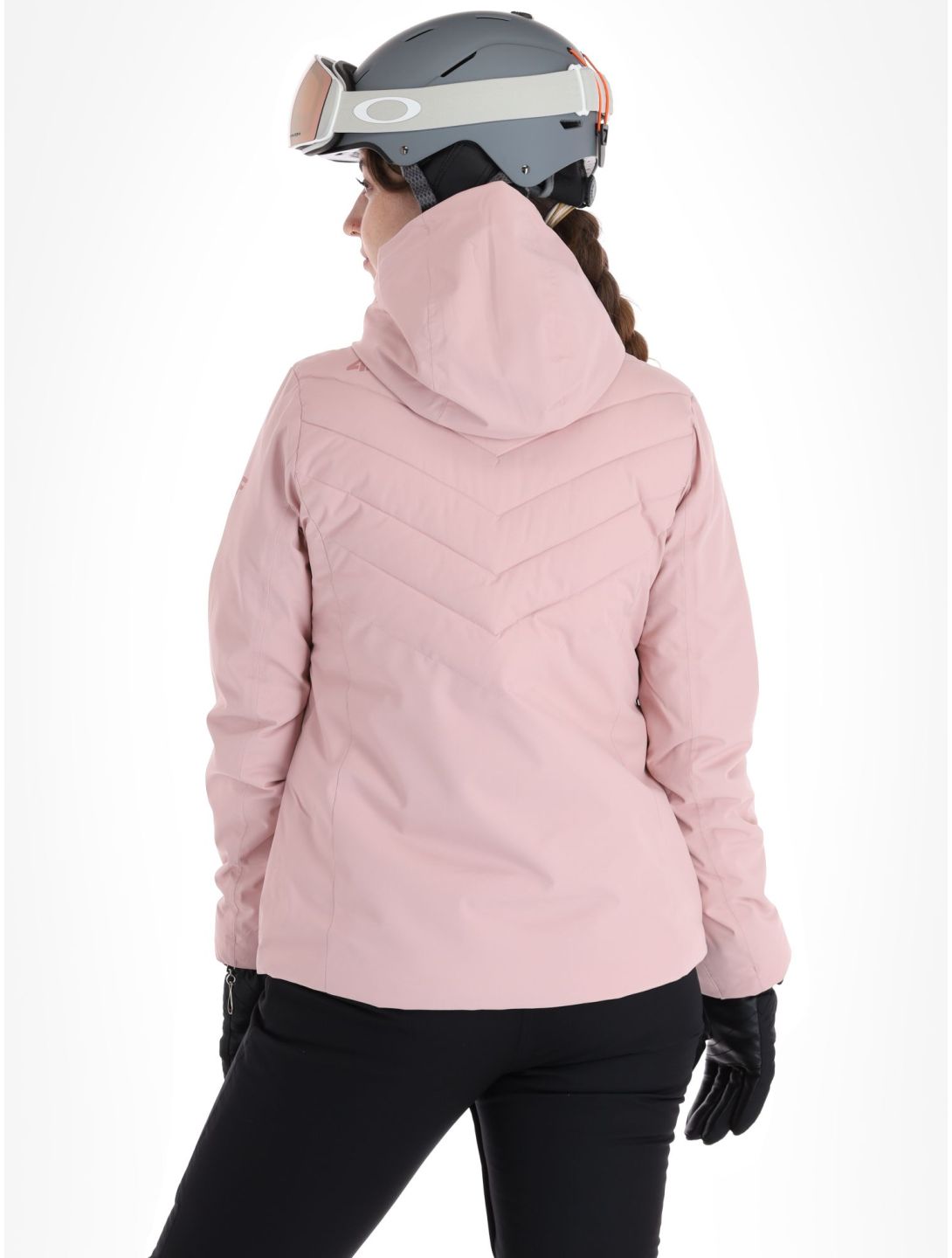 Light pink snow jacket sale