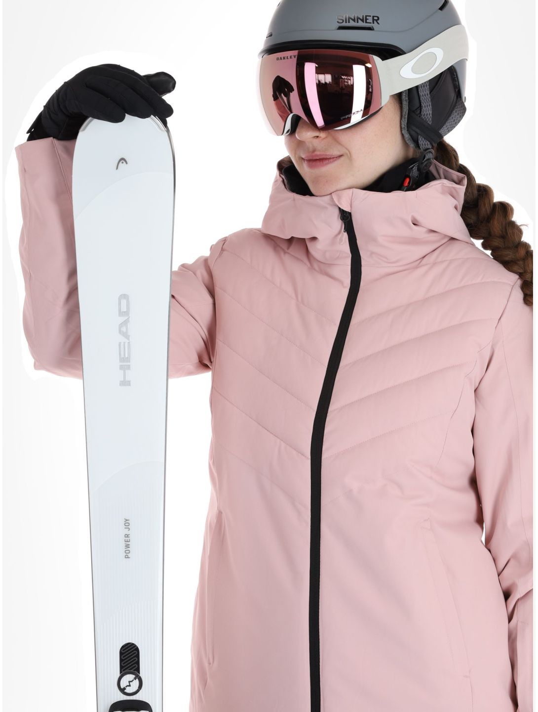 4F, Jacket  F122 ski jacket women Light Pink pink 