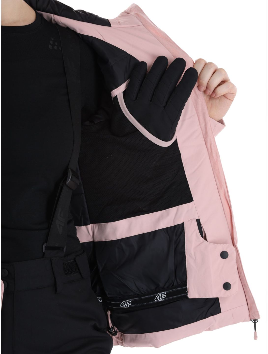 4F, Jacket  F122 ski jacket women Light Pink pink 