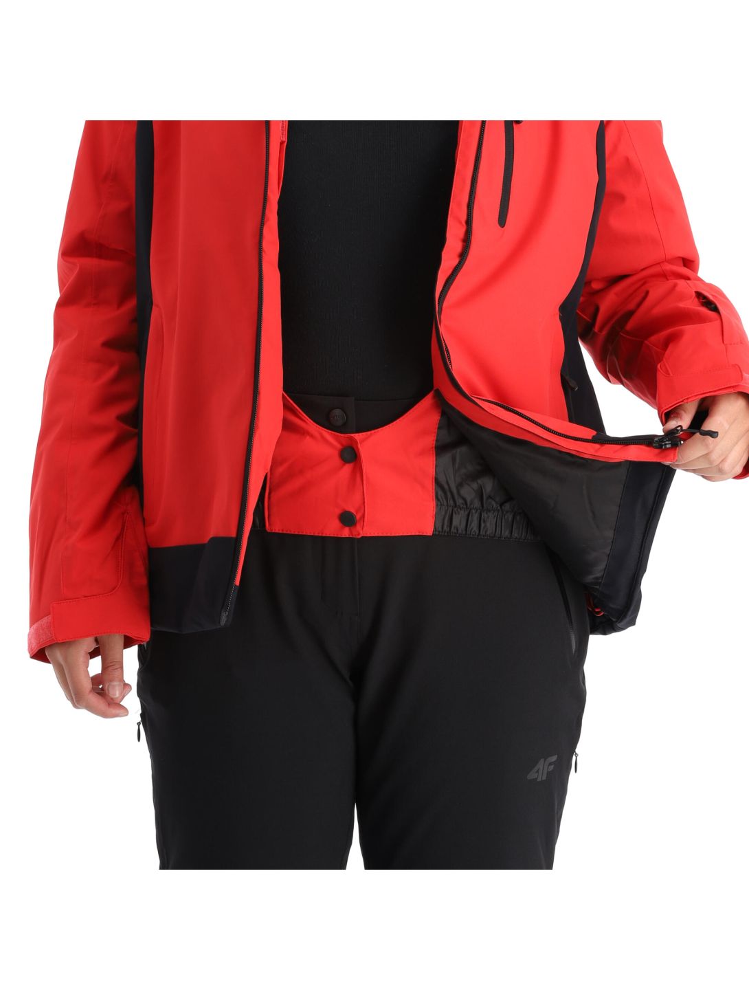 4F, Kudn002 ski jacket women red 