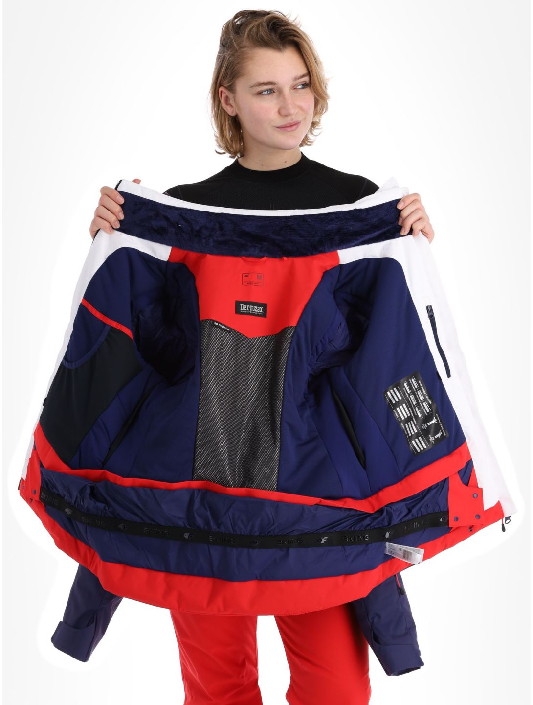 Blue red white jacket womens best sale