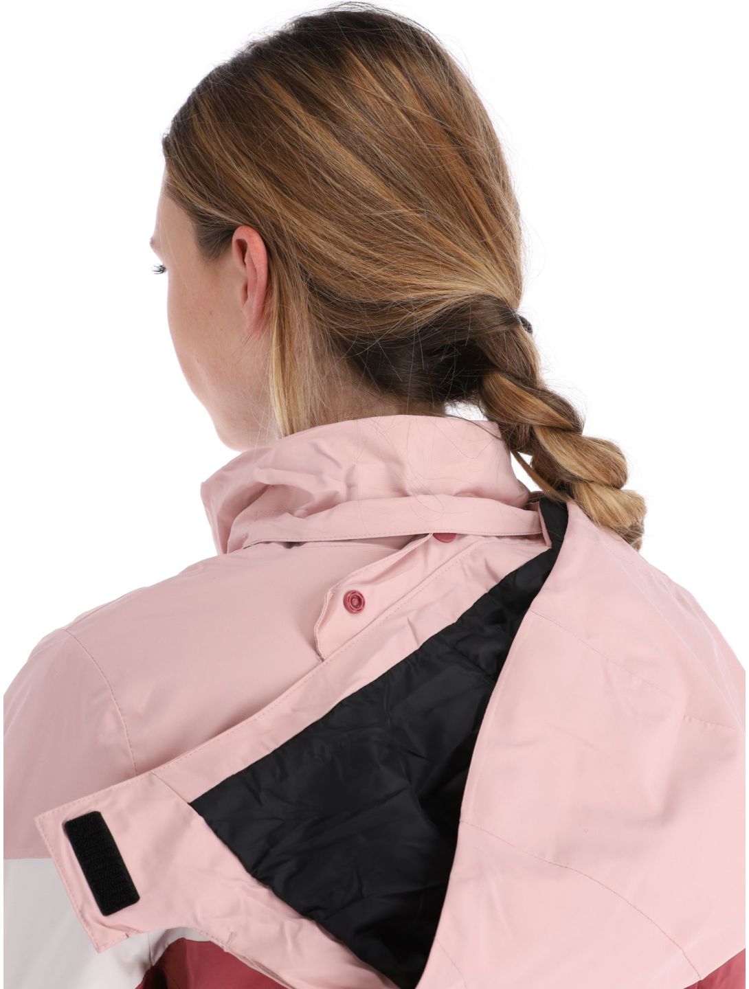 4F, Technical Jacket  F344 ski jacket women Dark Pink beige, pink 