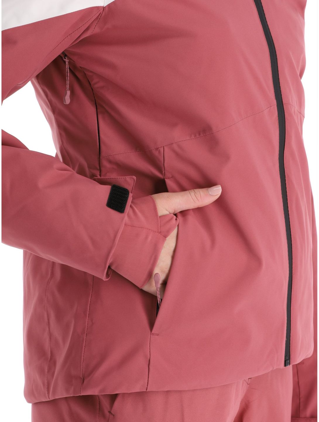 4F, Technical Jacket  F344 ski jacket women Dark Pink beige, pink 