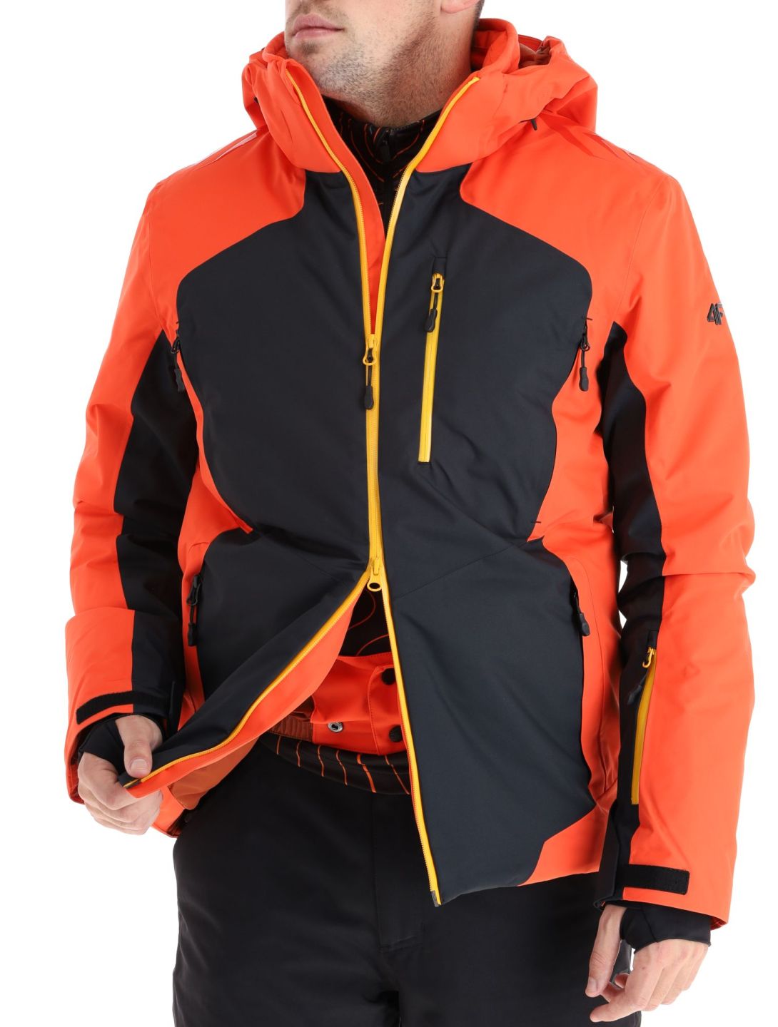 4F, Technical Jacket  M283 ski jacket men Black black 