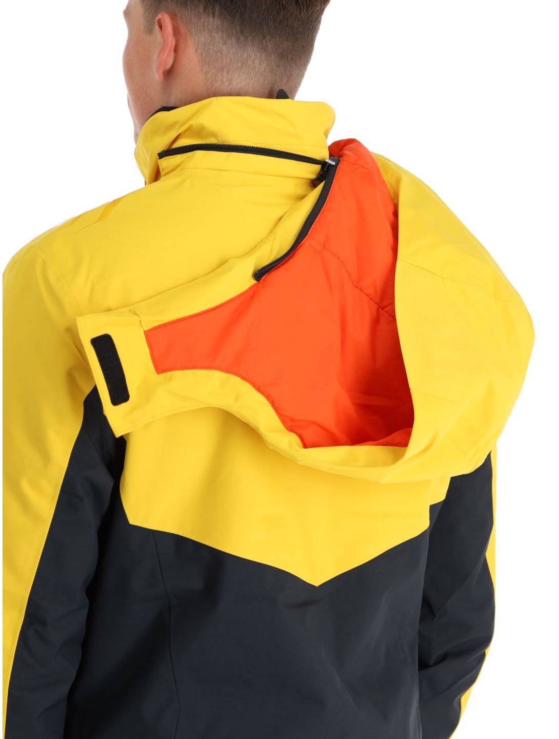 4F, Technical Jacket M284 giacca sci uomo Yellow giallo, nero