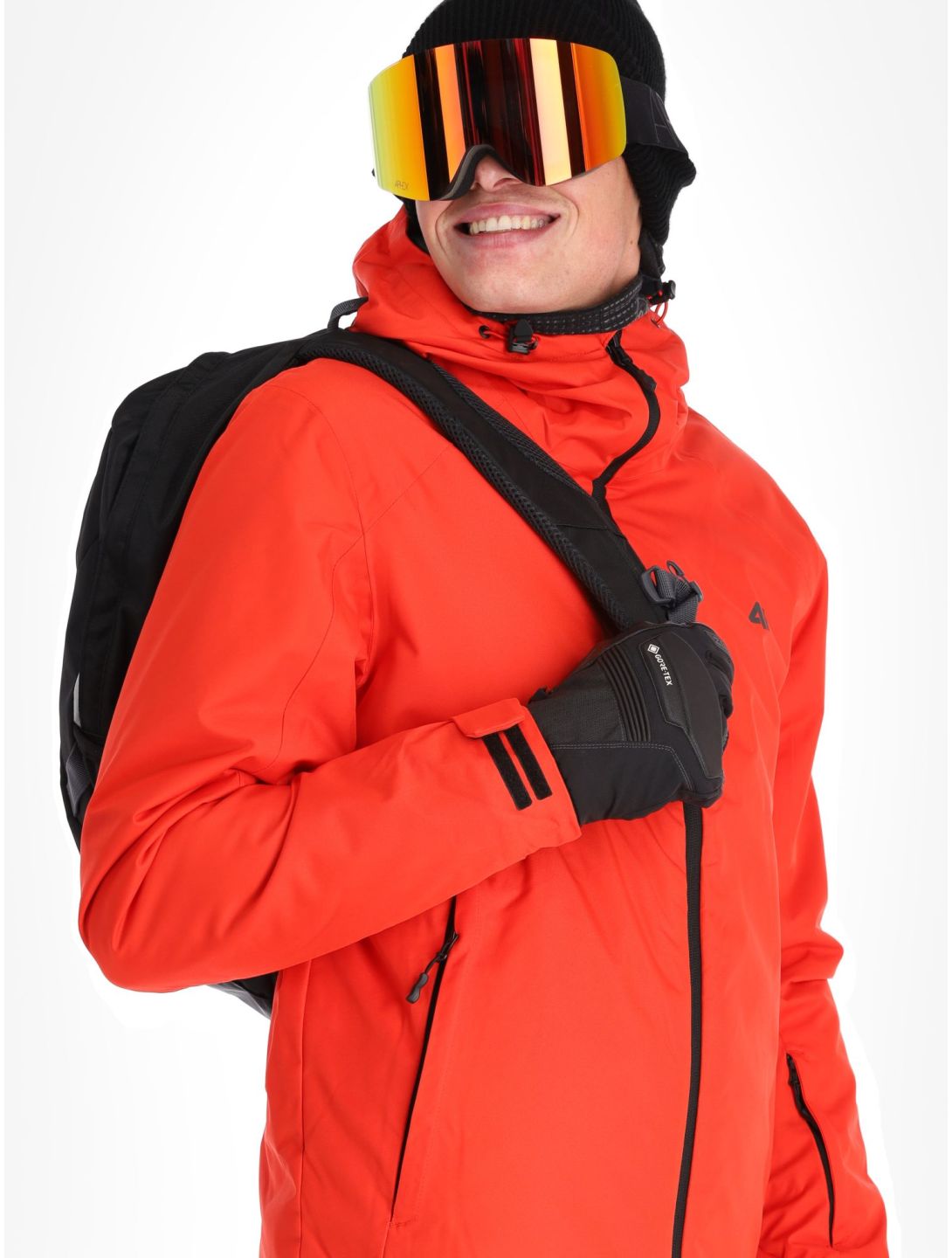 4F, Technical Jacket  M305 ski jacket men Red red 