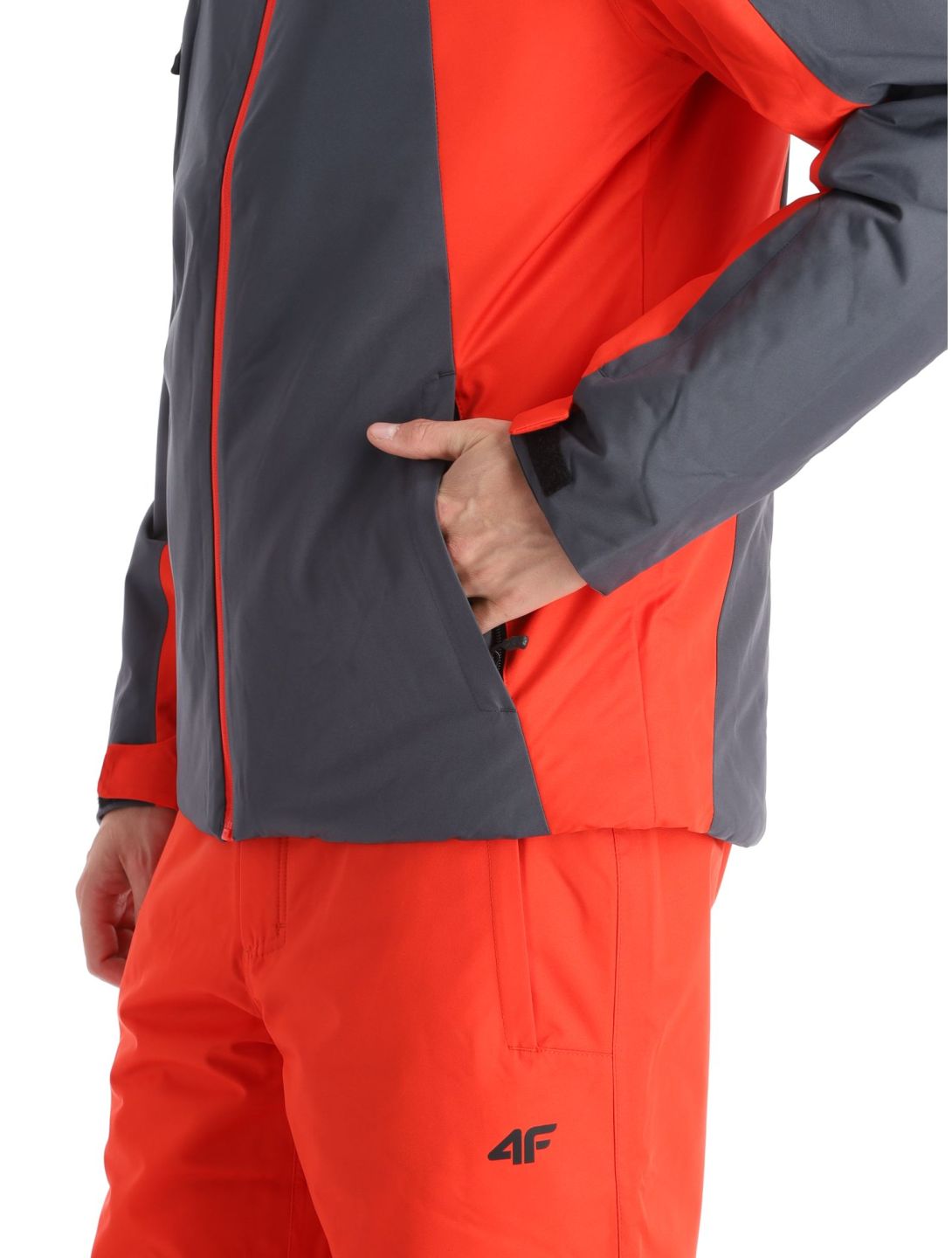 4F, Technical Jacket  M306 ski jacket men Red red 