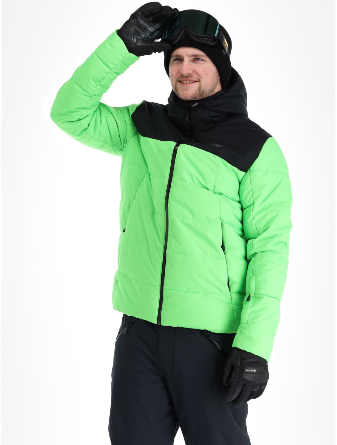 4F, Technical Jacket  M307 ski jacket men Canary Green green 