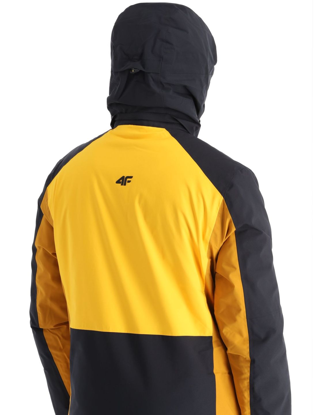 4F, Technical Jacket  M345 ski jacket men Yellow black, brown, yellow 