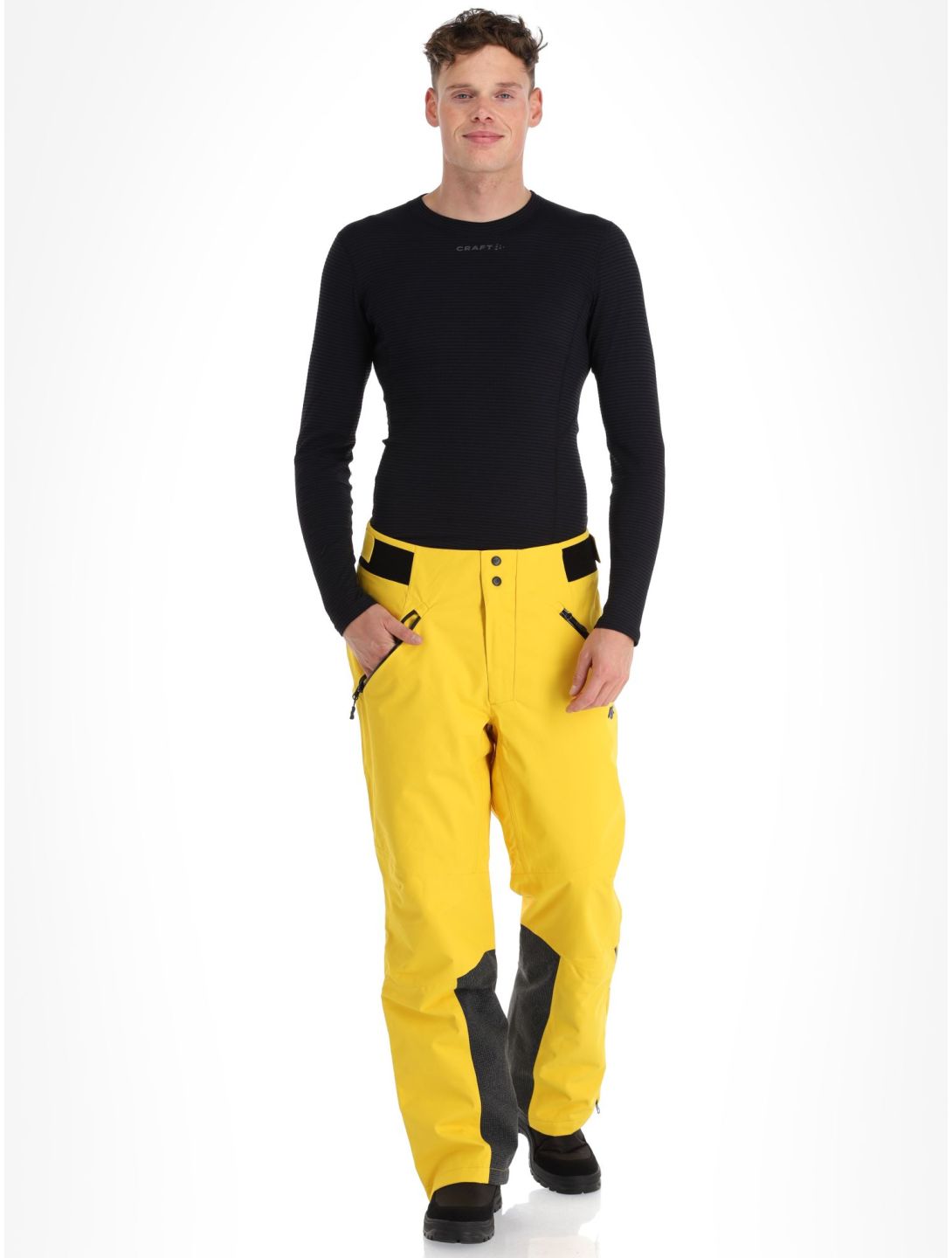 4F, Trousers Fnk  M343 ski pants men Yellow yellow 