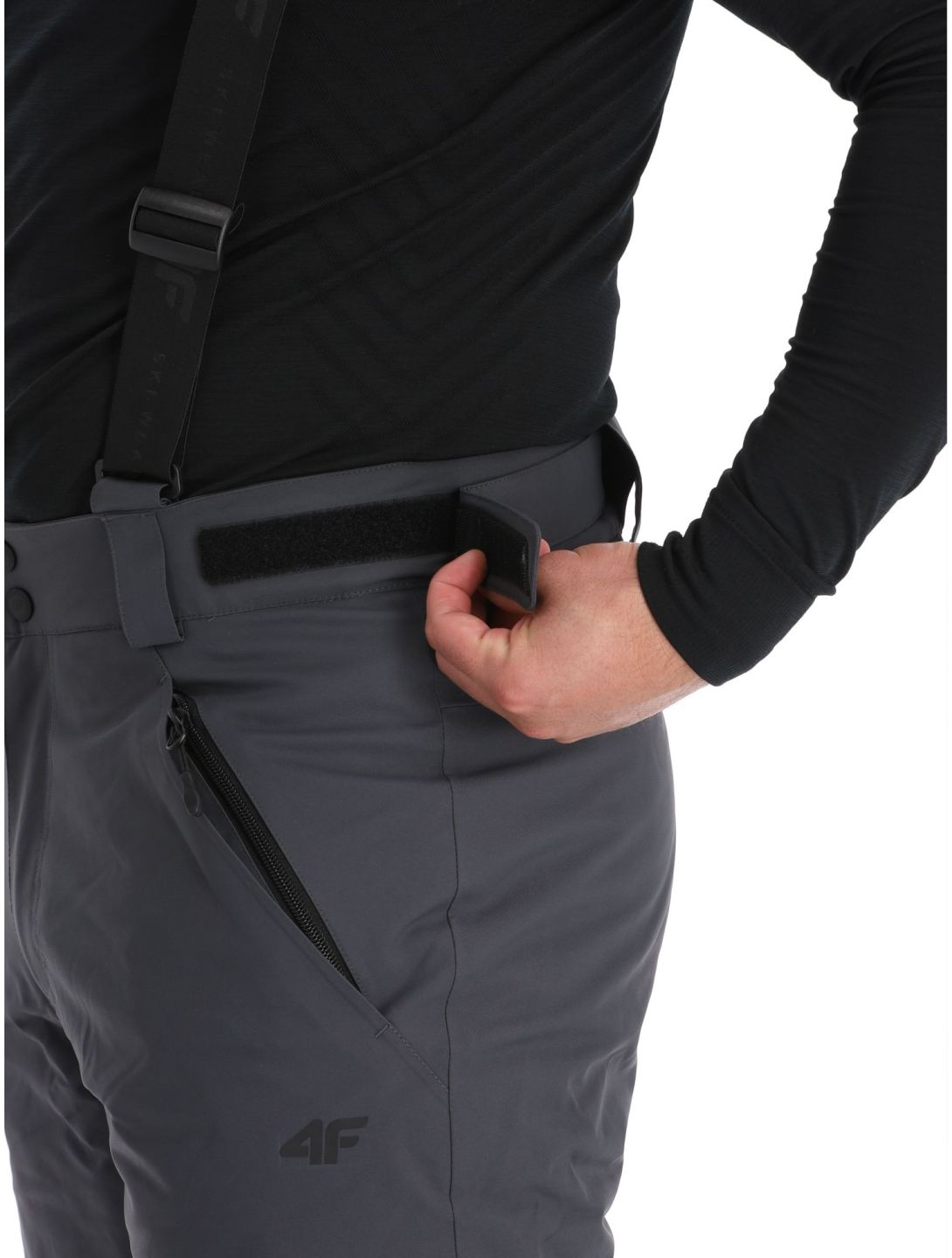 4F, Trousers Fnk  M402 ski pants men Dark Grey grey 