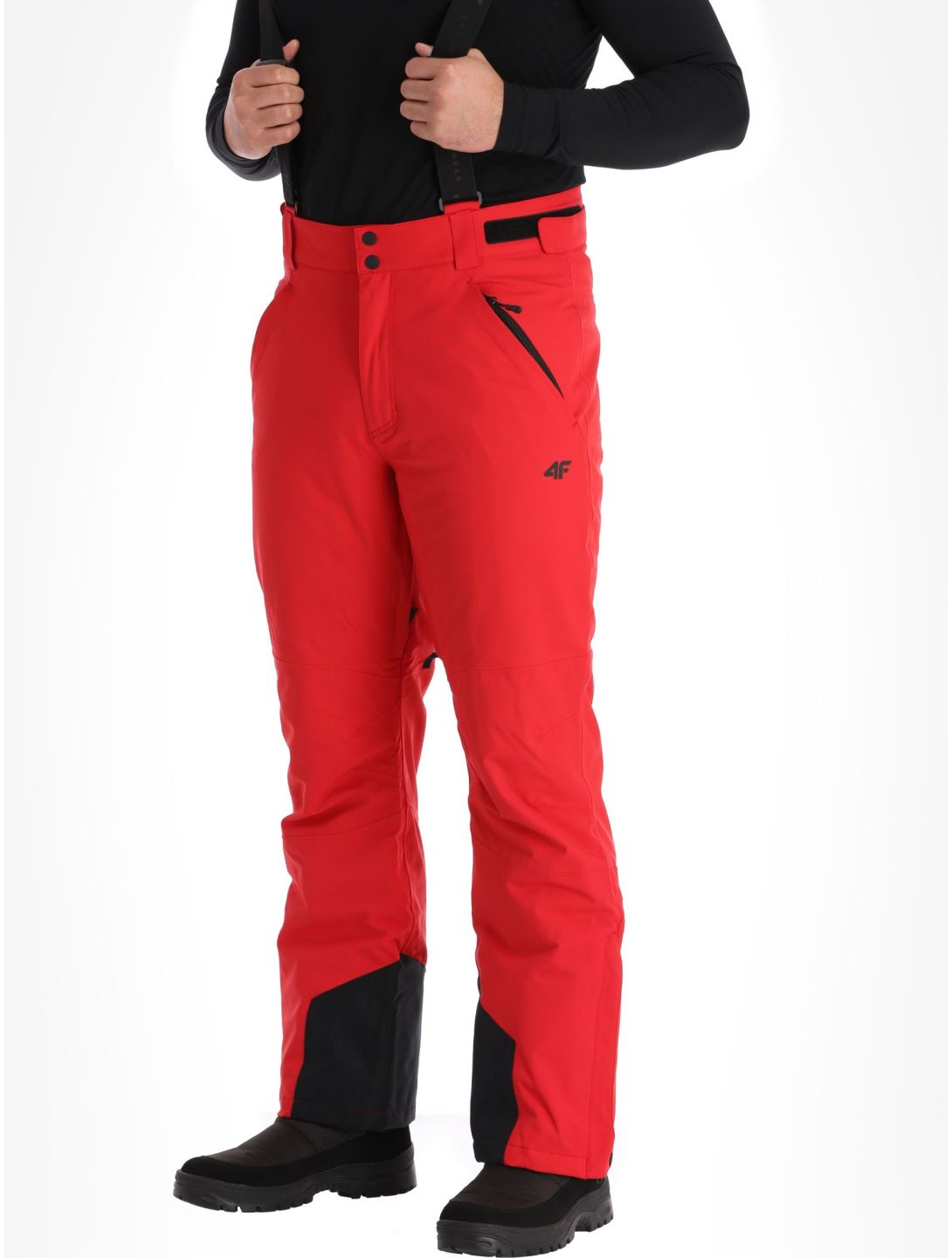 4F, Trousers Fnk  M402 ski pants men Red red 