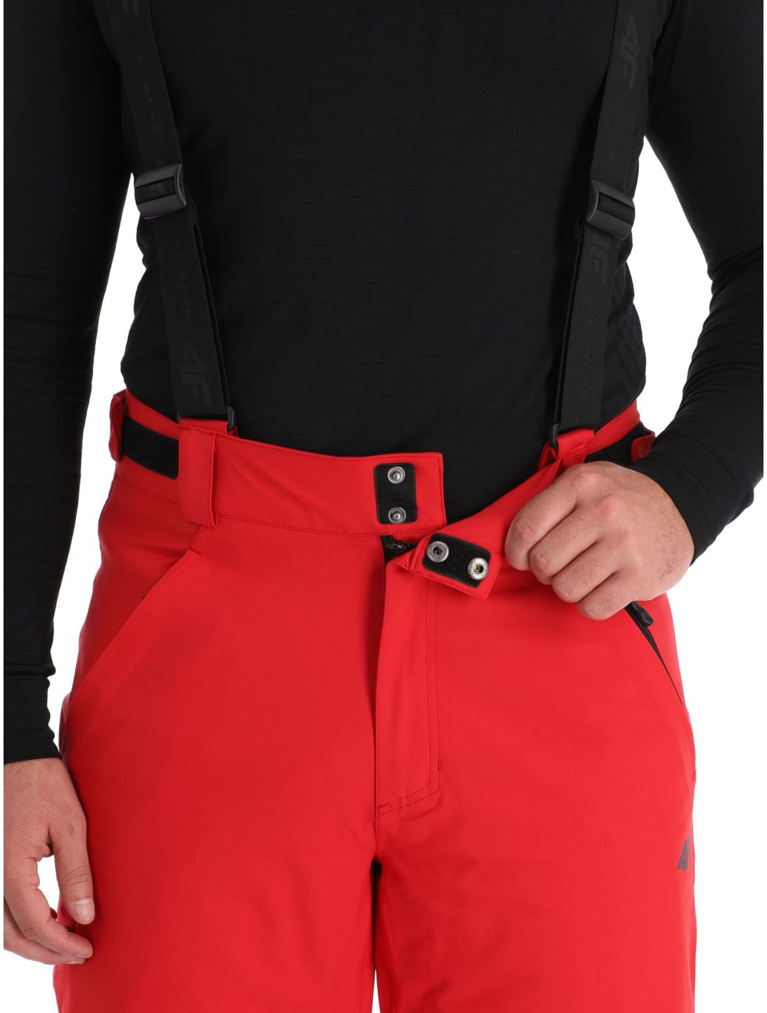 4F, Trousers Fnk  M402 ski pants men Red red 