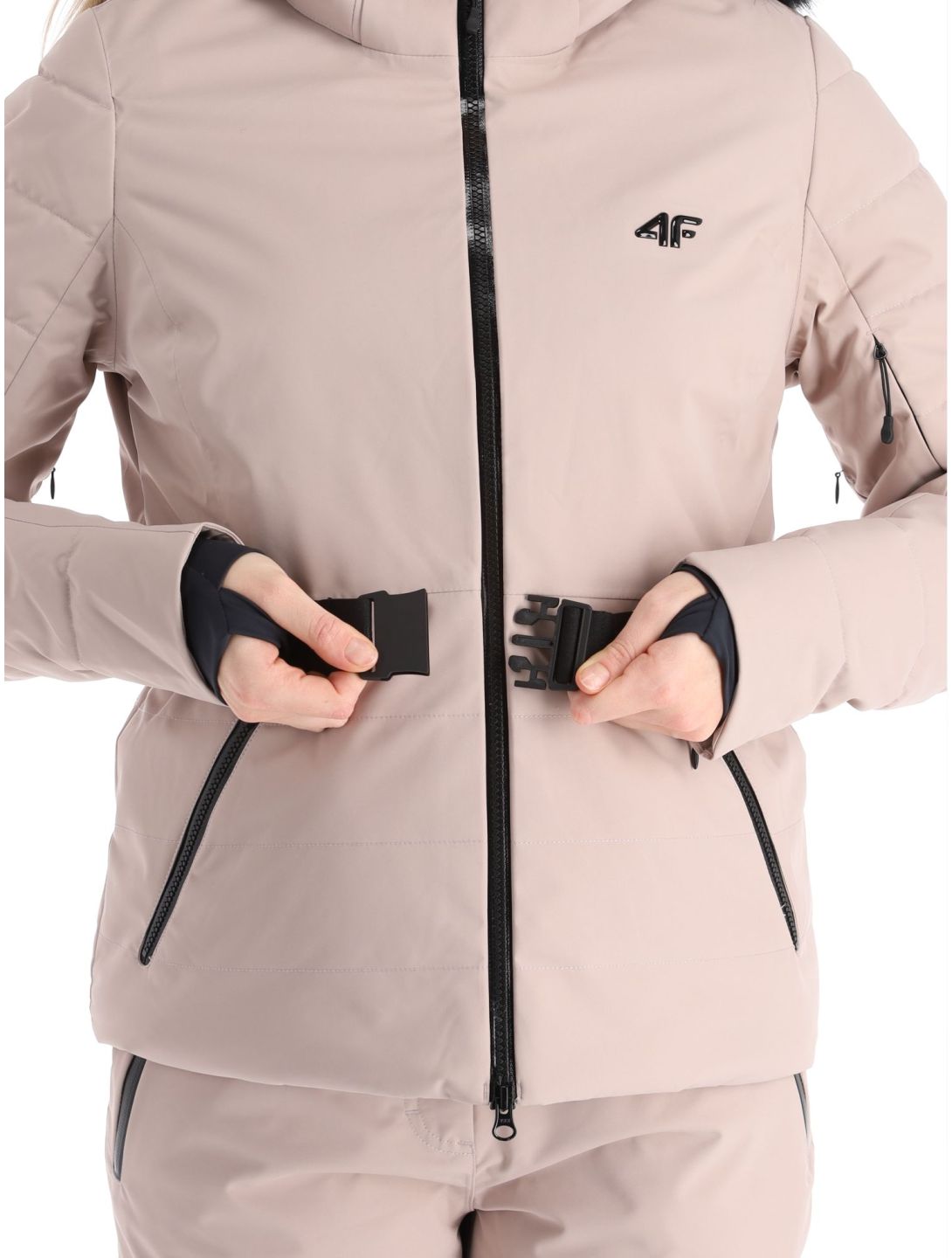 4F, Technical Jacket  F337 ski jacket women Beige beige 