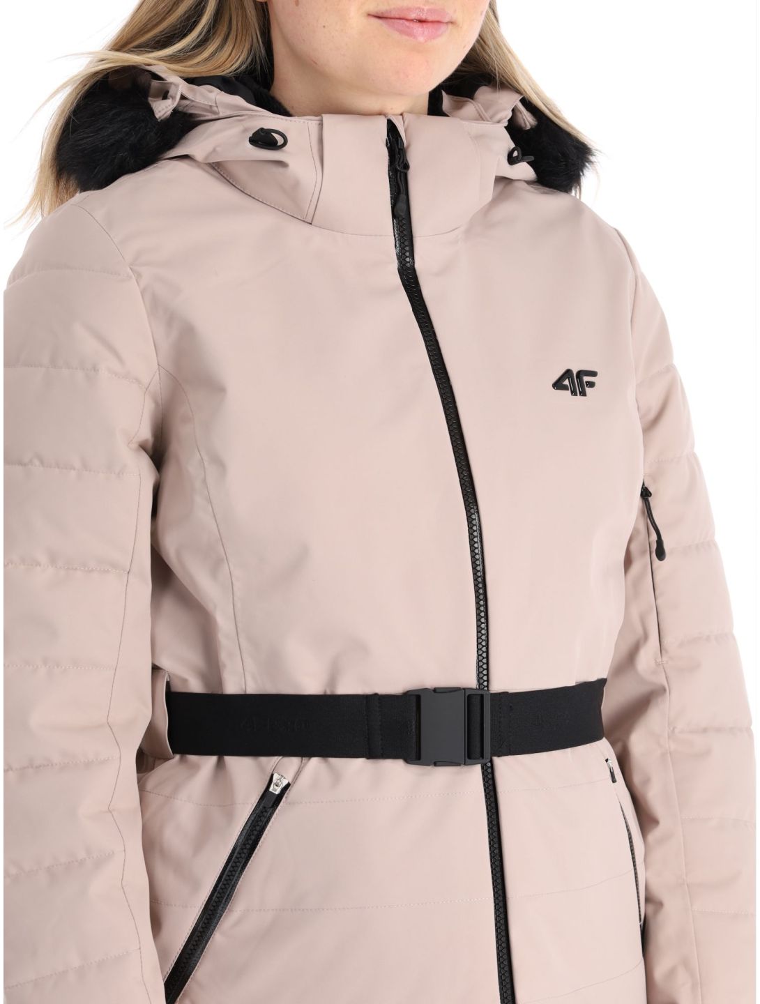 4F, Technical Jacket  F337 ski jacket women Beige beige 