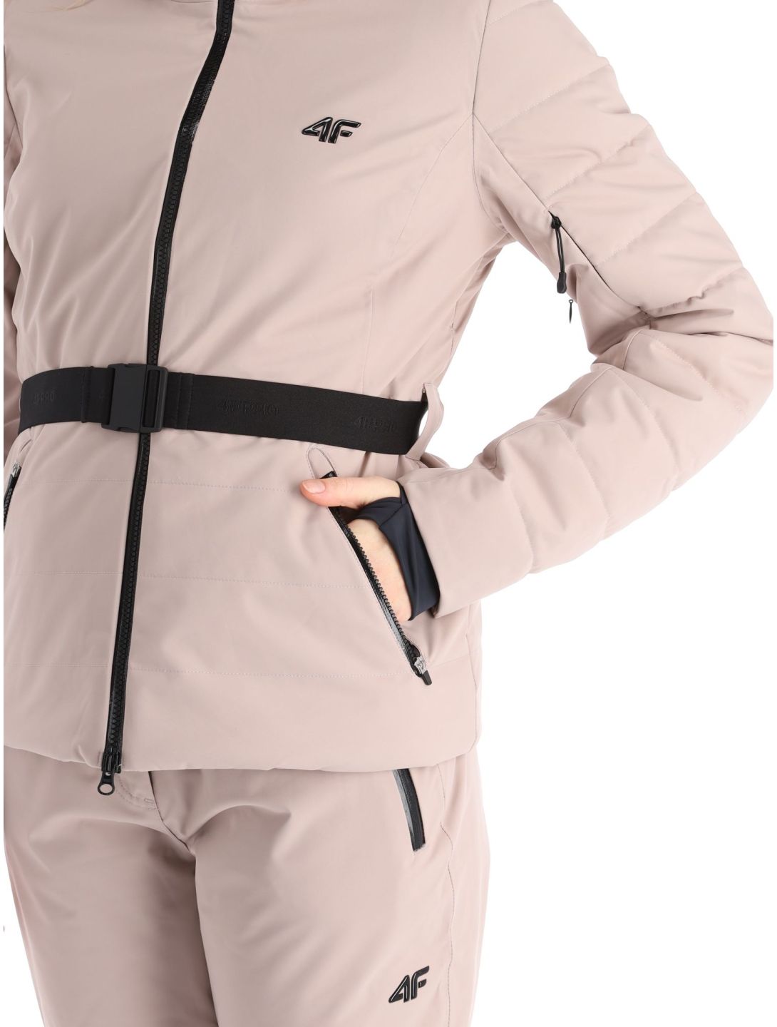 4F, Technical Jacket  F337 ski jacket women Beige beige 