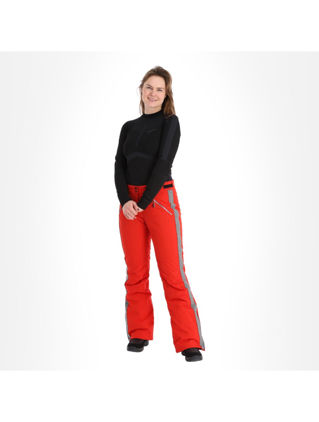 Almgwand, Schusselkopf ski pants women grey, red 