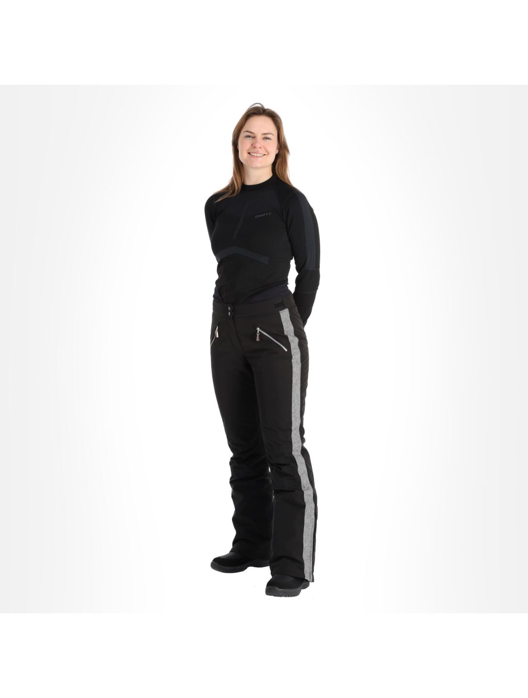 Almgwand, Schusselkopf ski pants women black, grey 