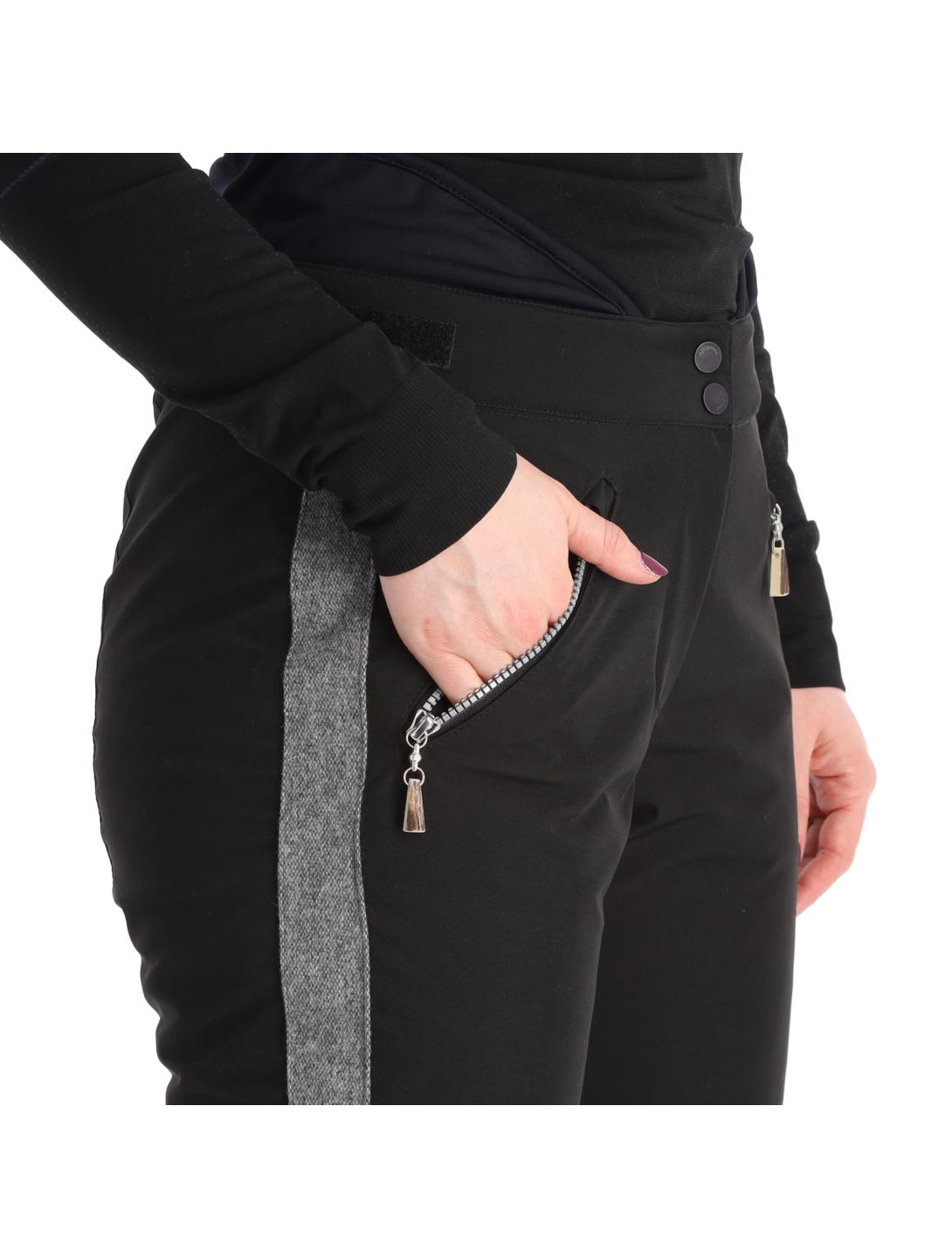 Almgwand, Schusselkopf ski pants women black, grey 