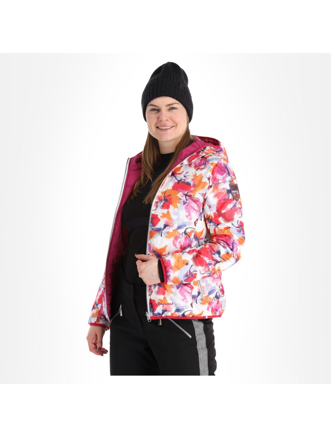 Almgwand, Weihnachtsegg down jacket women berry pink 