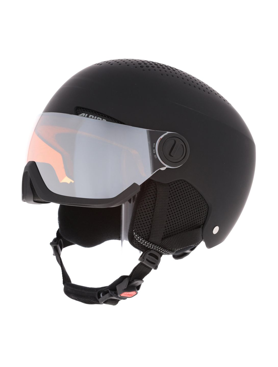 Alpina, Arber Visor Q Lite ski helmet with visor unisex matt black 