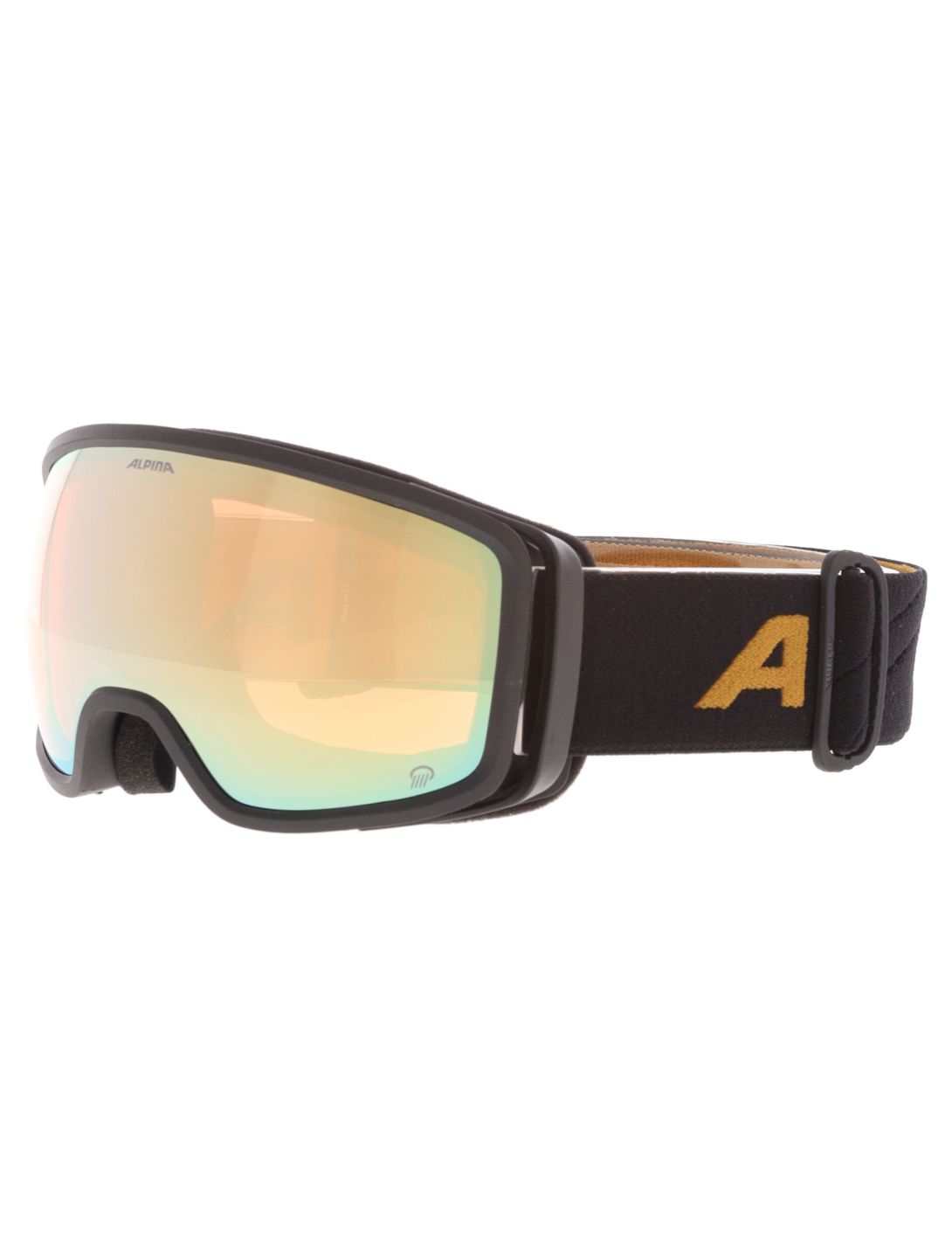 Alpina, Bivio Q goggles unisex Black Gold Matt black, Goud 