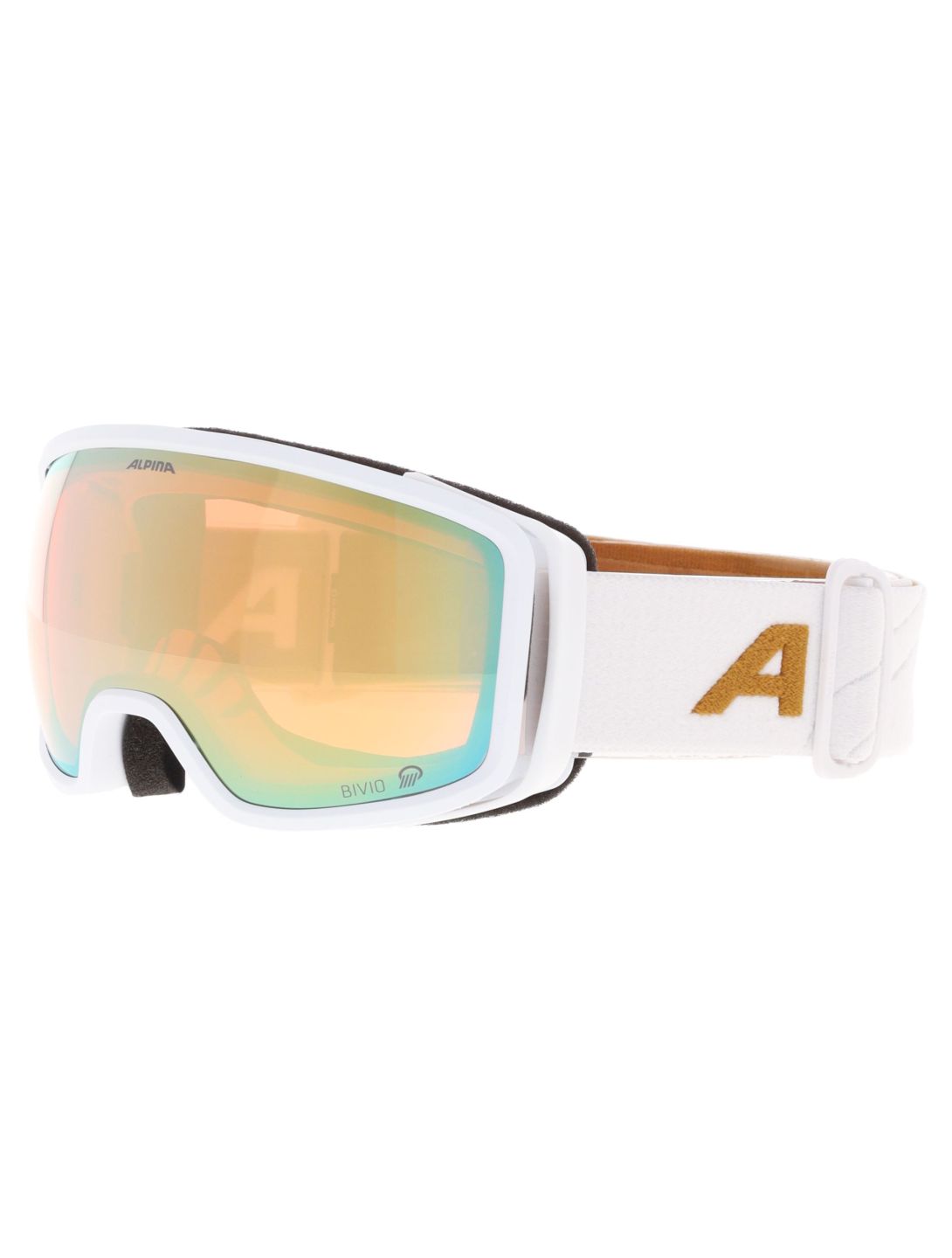 Alpina, Bivio Q goggles unisex White Gold Matt Goud, white 