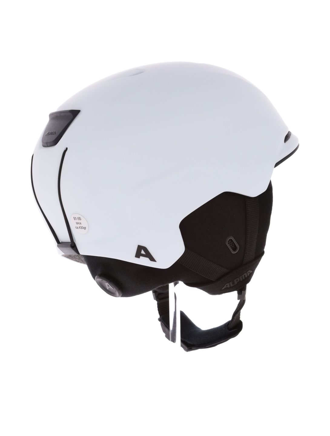 Alpina, Brix ski helmet unisex White Matt white 