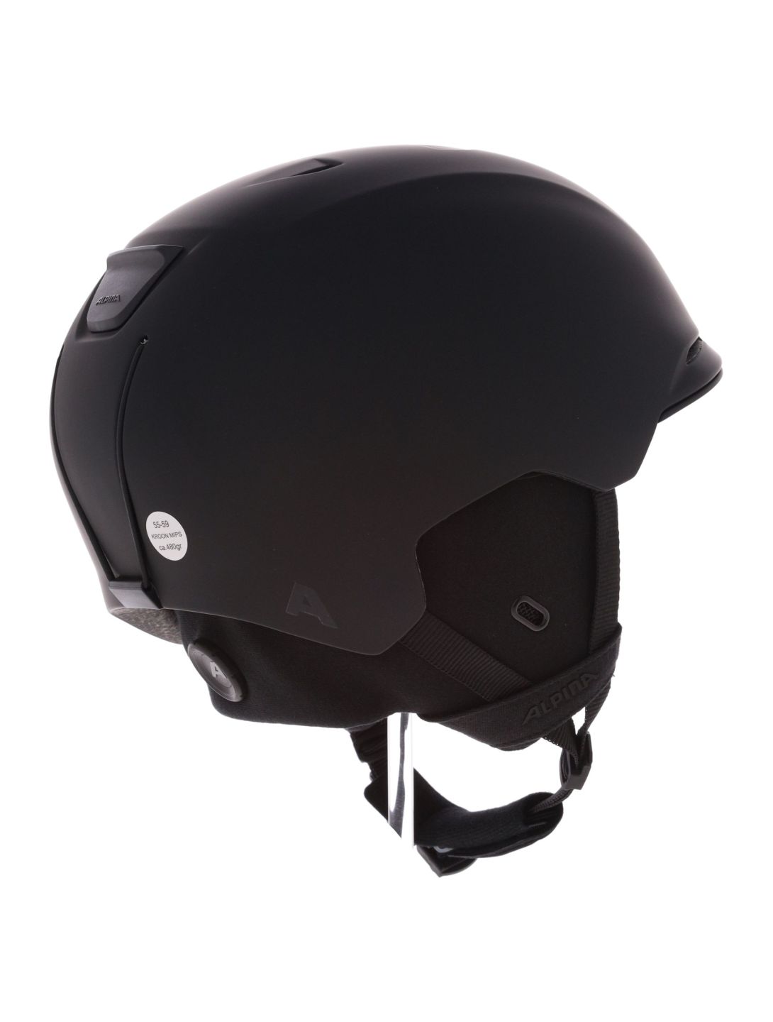 Alpina, Kroon Mips ski helmet unisex Black Matt black 