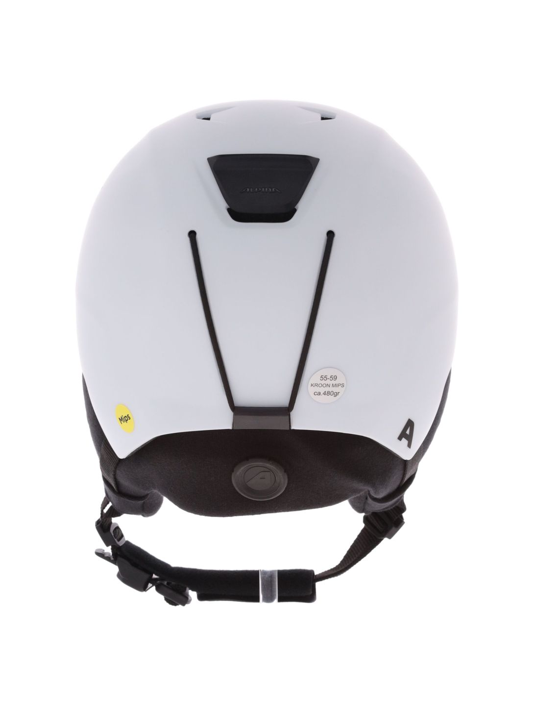 Alpina, Kroon Mips ski helmet unisex White Matt white 