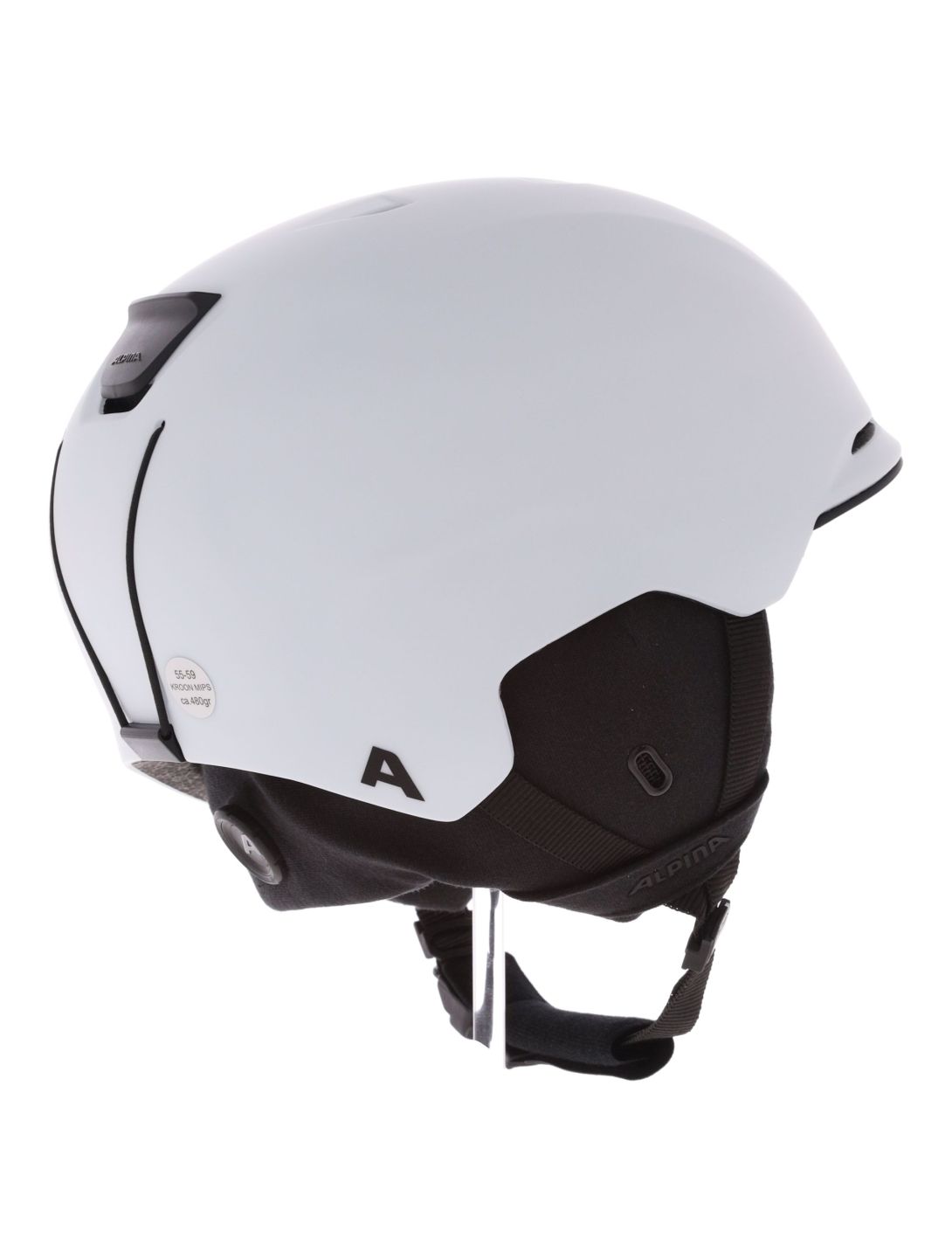 Alpina, Kroon Mips ski helmet unisex White Matt white 