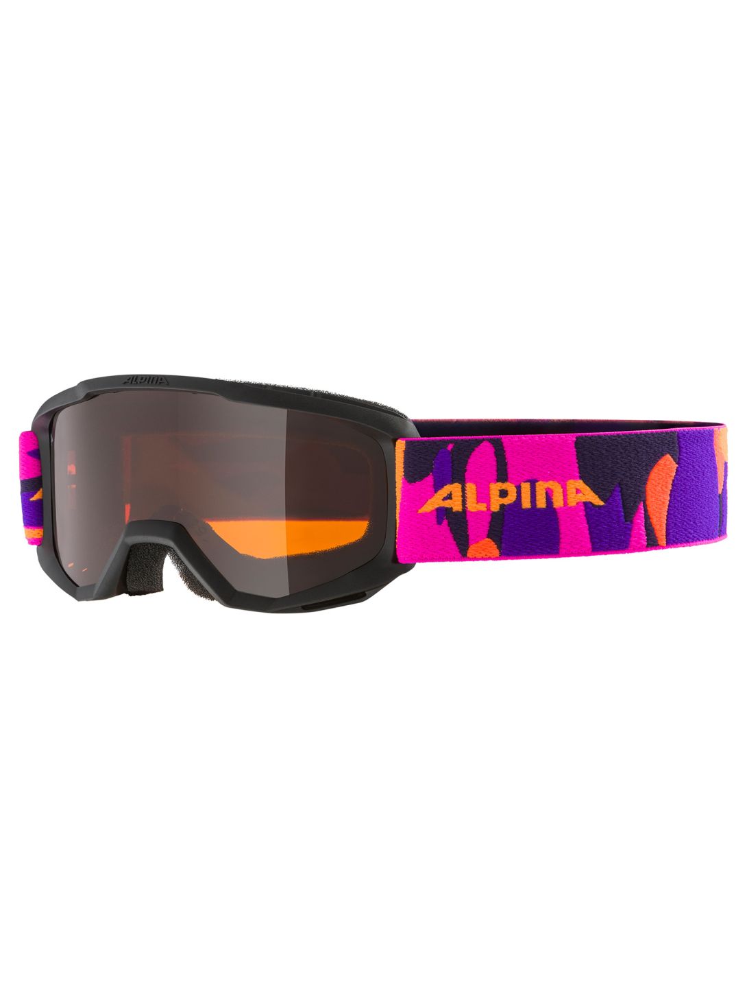 Alpina, Scarabeo Jr. goggles kids Black-Pink Matt black, pink 