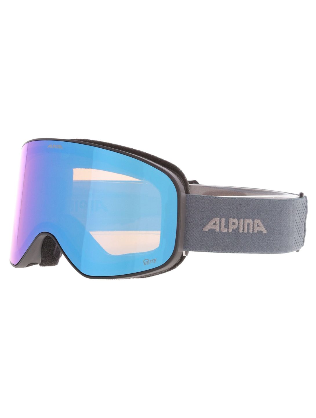 Alpina, Slope Q-Lite goggles unisex Black Dirtblue Matt blue 