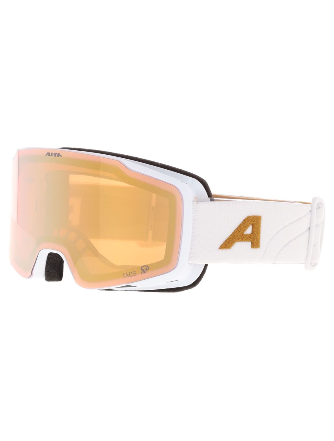 Alpina, Taos Q goggles unisex White Gold Matt Goud, white 