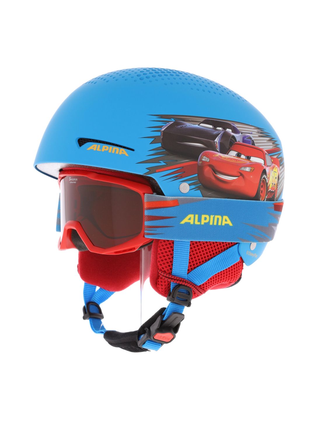 Alpina, Zupo Disney Set ski helmet kids Cars Matt blue 