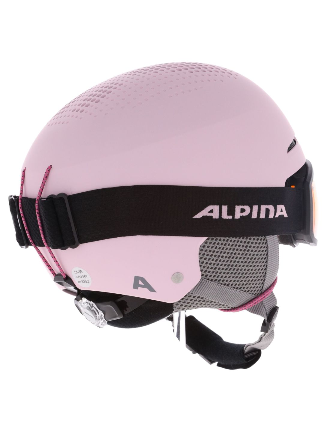 Alpina, Zupo Set (+Scarabeo Jr.) ski helmet kids Light Rose Matt black, pink 