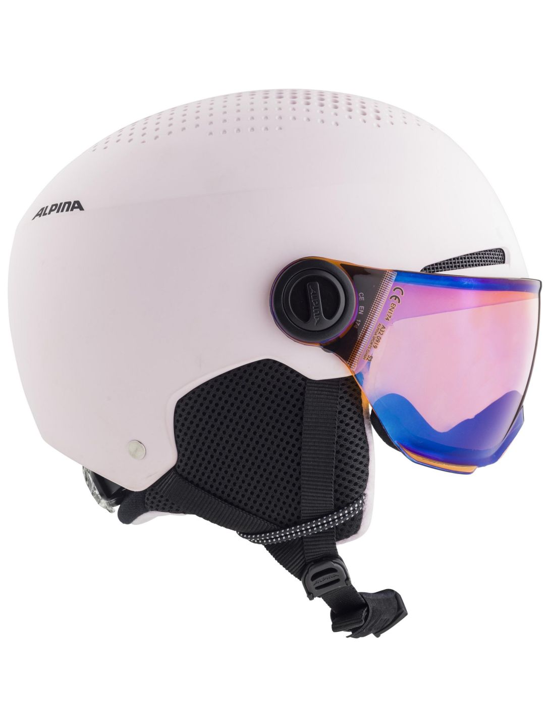 Alpina, Zupo Visor Q-Lite ski helmet with visor kids Rose Matt pink 