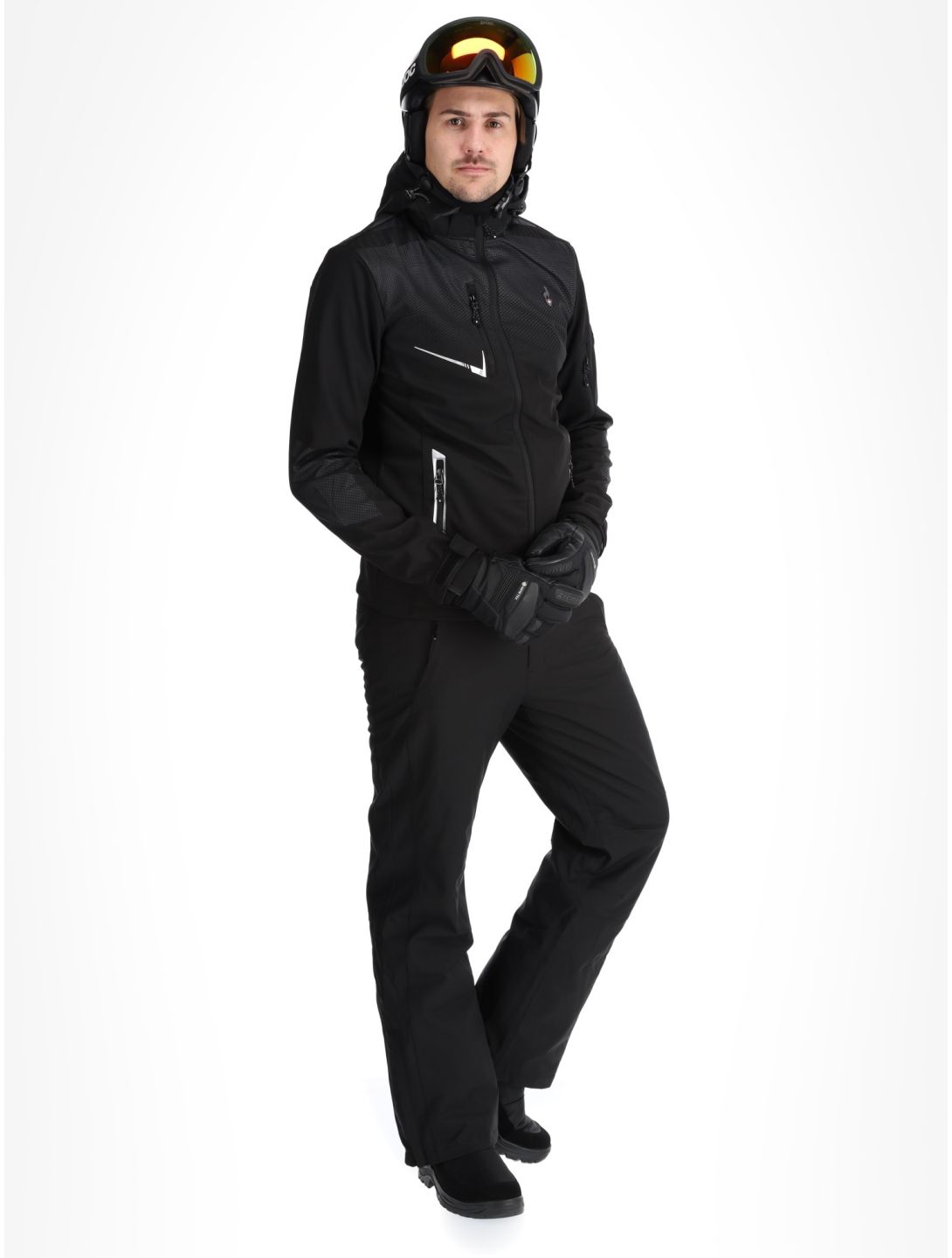 Aulp, Nevim softshell ski jacket men Black Black black 