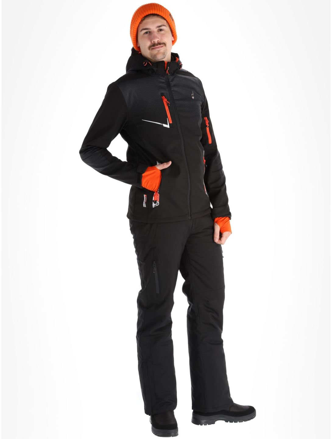 Aulp, Nevim softshell ski jacket men Black black 