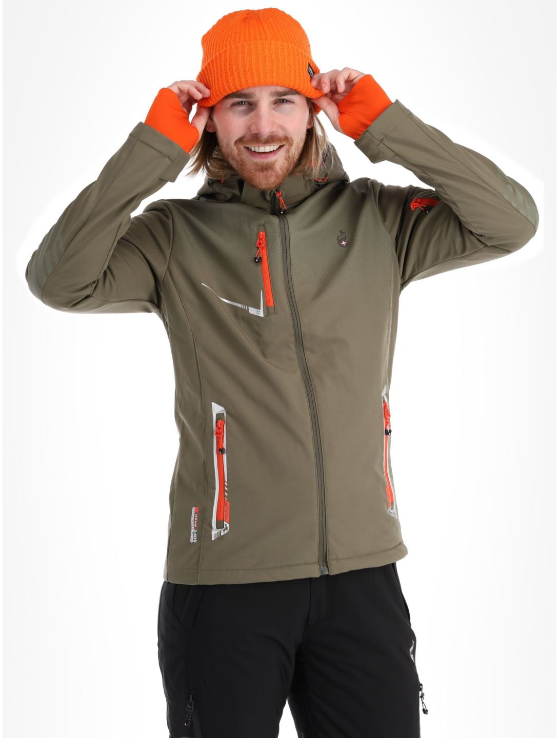 Aulp, Nevim softshell ski jacket men Kaki green 