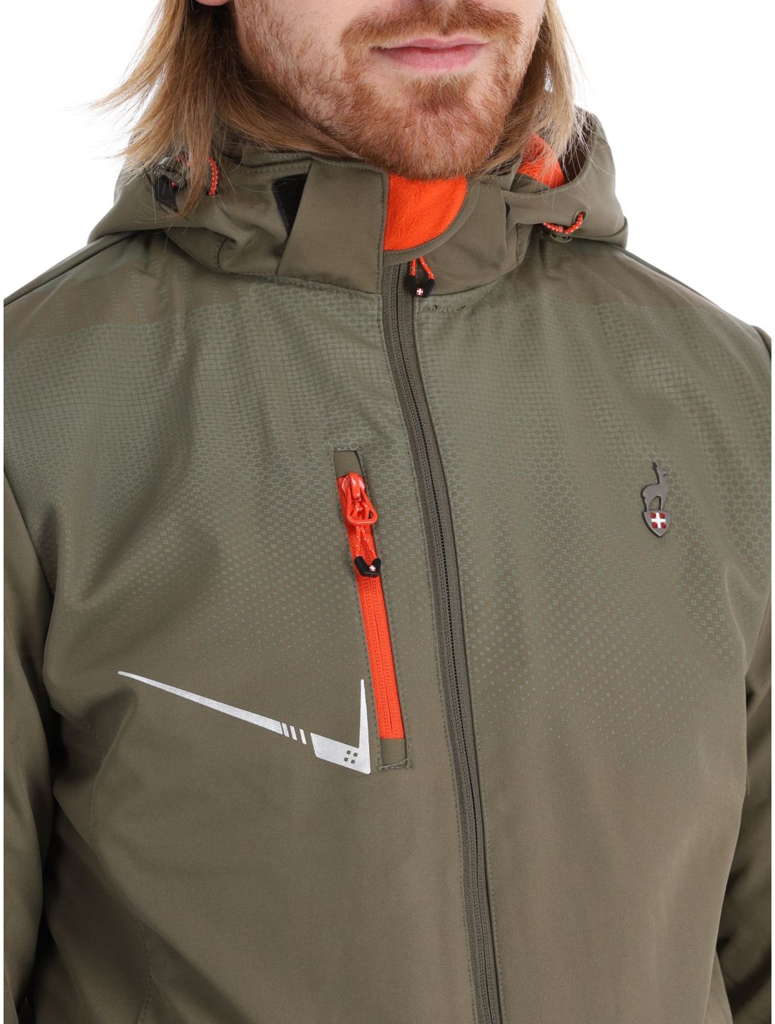 Aulp, Nevim softshell ski jacket men Kaki green 