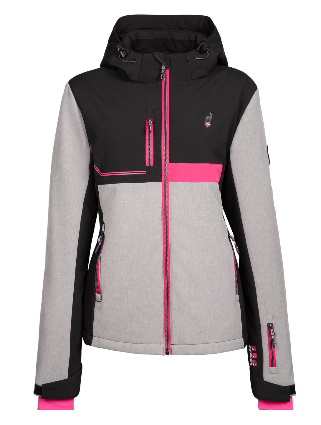 Aulp, Vapor ski jacket women Grey Melange grey 