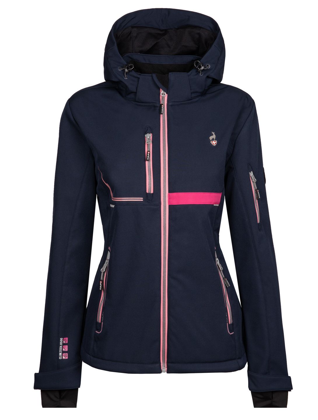 Aulp, Vespa softshell ski jacket women Navy blue 