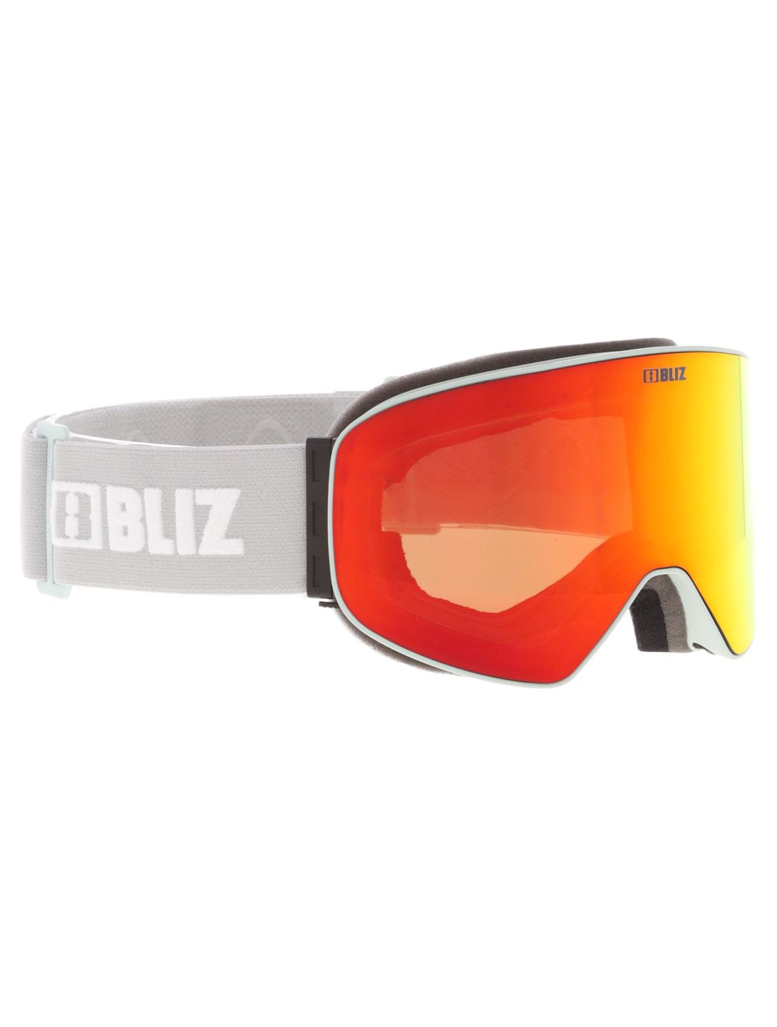 Bliz, Flow goggles unisex Matte Light Grey - Brown w Red Multi grey 