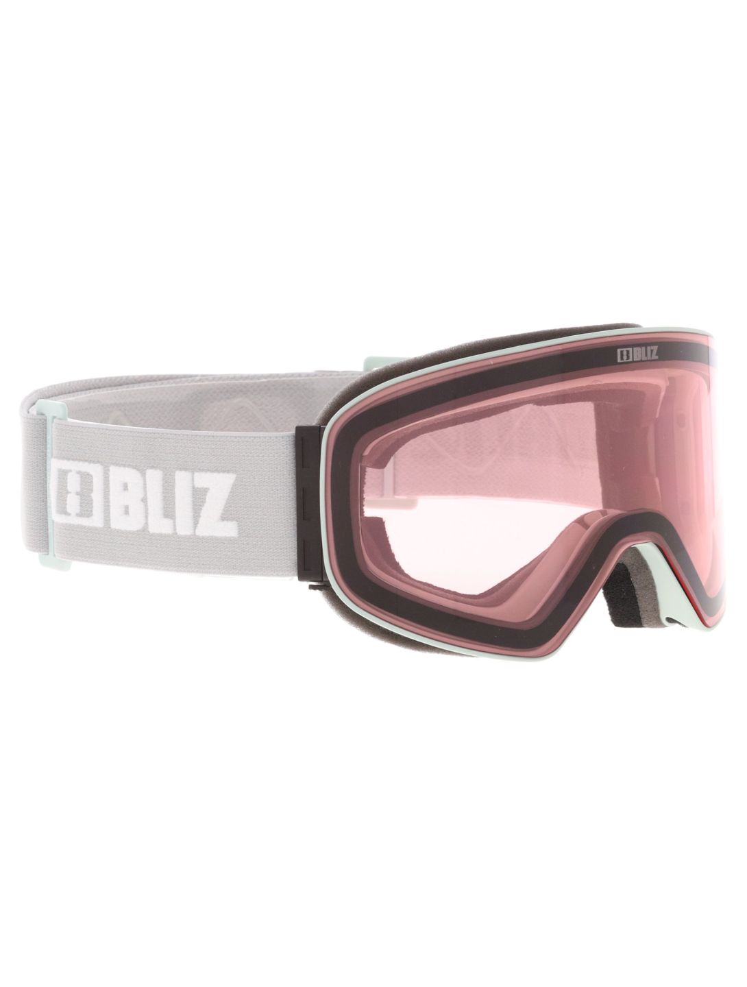 Bliz, Flow goggles unisex Matte Light Grey - Brown w Red Multi grey 