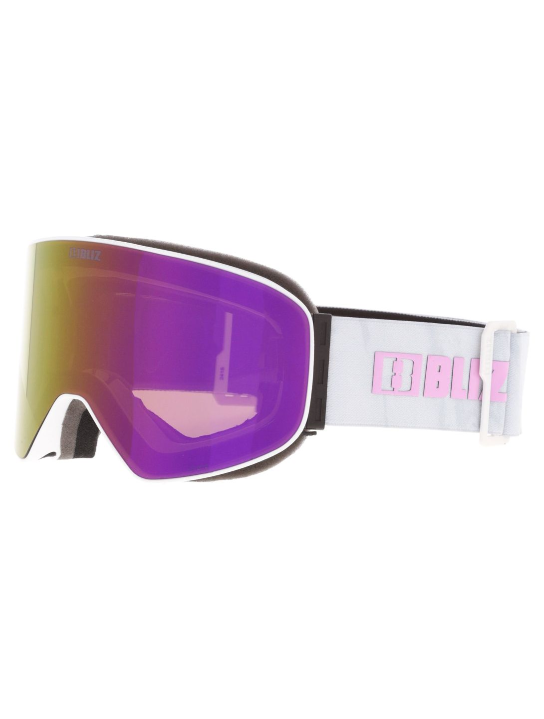 Bliz, Flow goggles unisex Matte White - Brown w Pink Multi white 