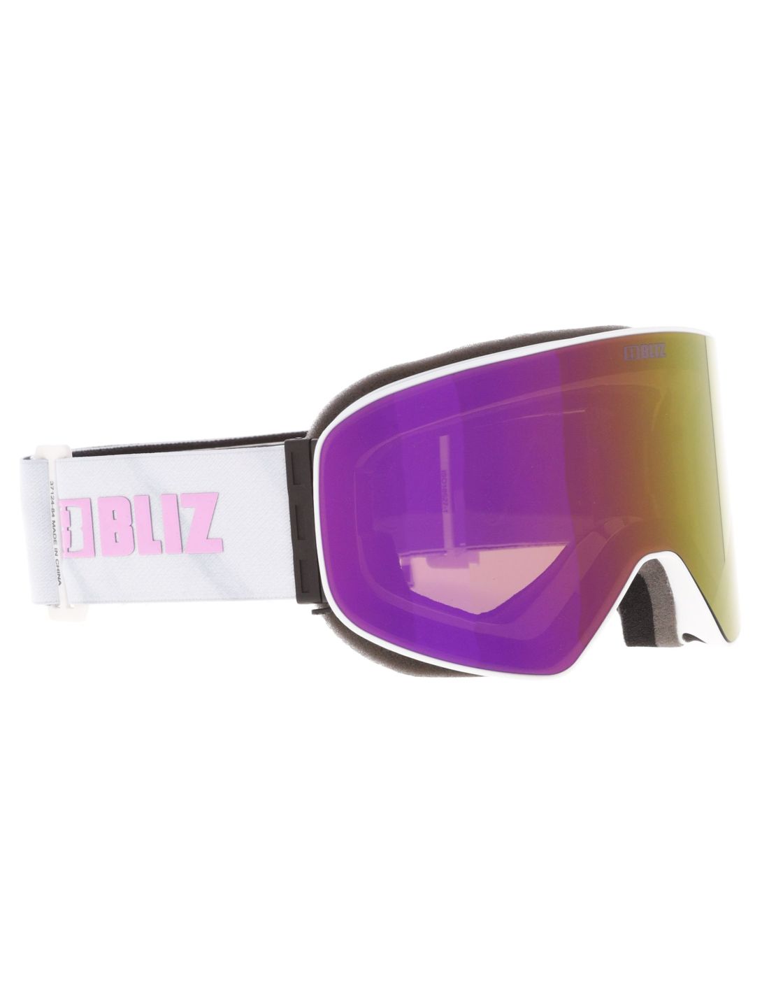 Bliz, Flow goggles unisex Matte White - Brown w Pink Multi white 