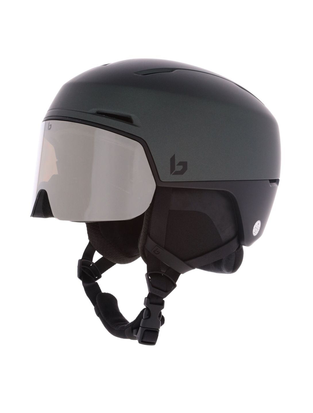 Bollé, X-Fusion Pure ski helmet with visor unisex Forest Black Matte - Photochromic black 