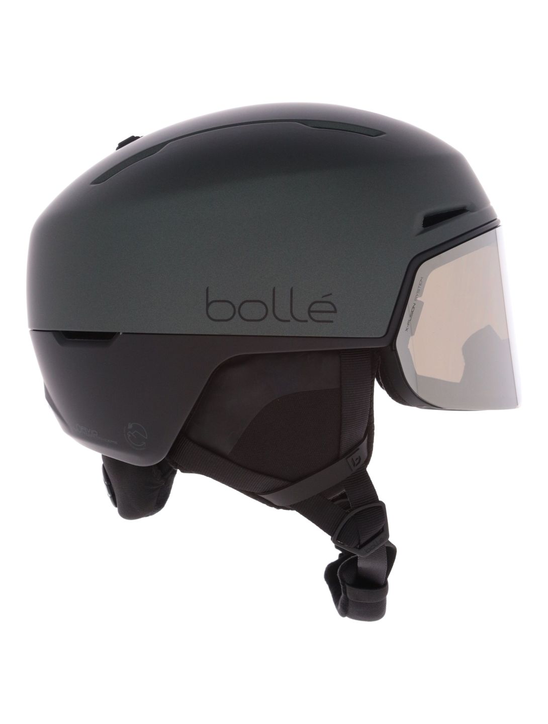 Bollé, X-Fusion Pure ski helmet with visor unisex Forest Black Matte - Photochromic black 