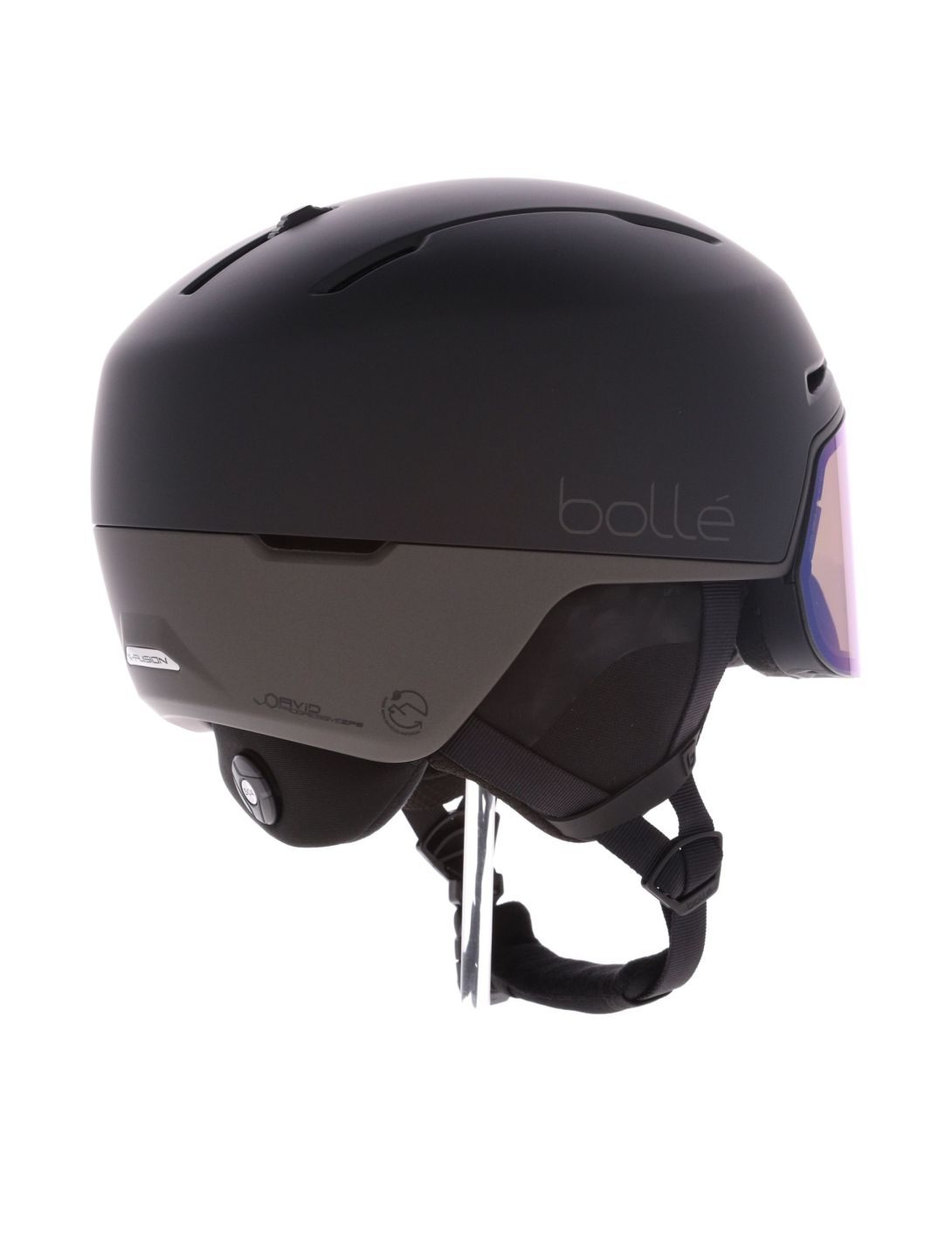 Bollé, X-Fusion Pure ski helmet with visor unisex Mineral Black Matte - Photochromic black 